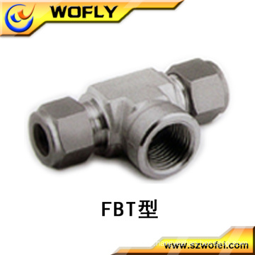 3 way Equal Hexagon stainless steel female branch tee pipe fitting